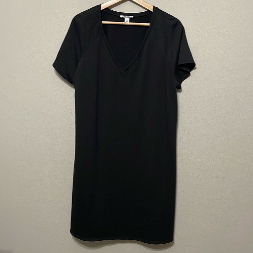 Nine West short sleeve v-neck black dress, size XL